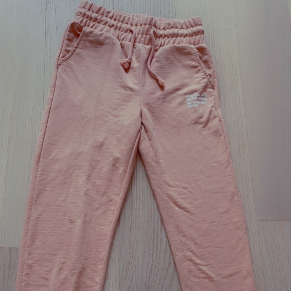Blush/pink joggers